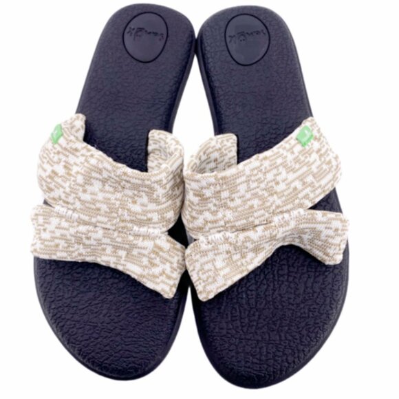Sanuk 1099409 Womens Black Slide Sandals Size US 7 - Picture 1 of 7